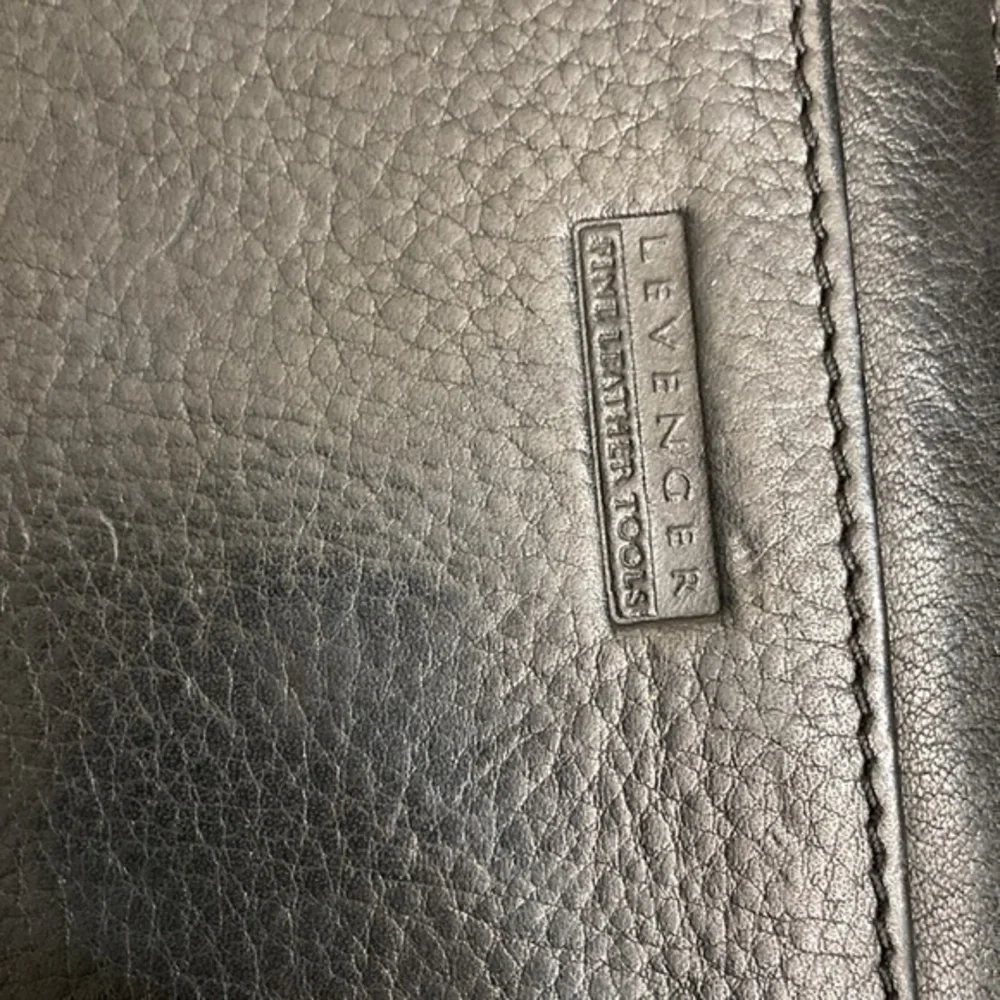 Levenger studded zipper clutch wristlet walker